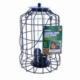 Squirrel proof bird seed feeder