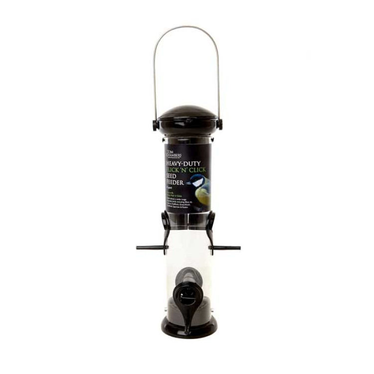 Heavy duty Flick 'n Click seed feeder